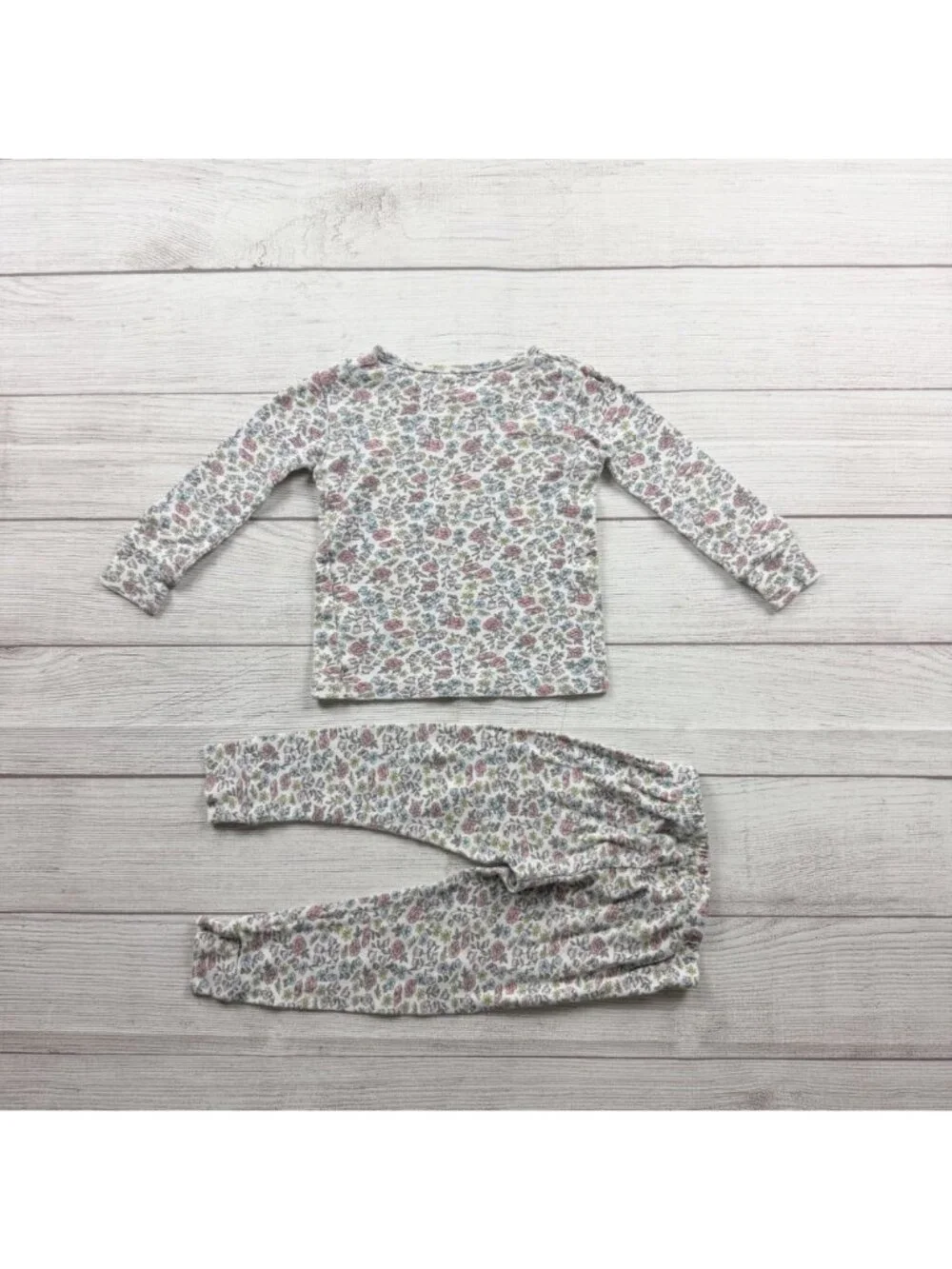 Carter's Floral Print Long Sleeve Pajama Set Toddler Lightweight Cotton Blend 2T